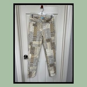 J. McLaughlin Lexi Jeans with winter pattern